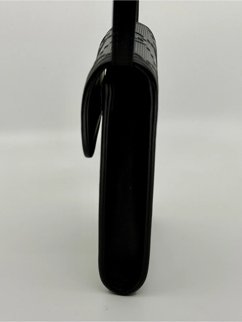 Gucci Black Embossed GG Leather Phone Bag